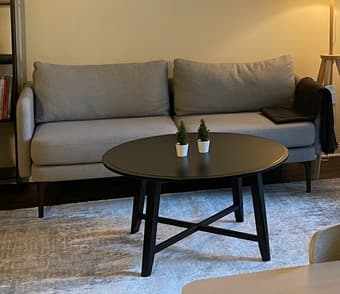 Modern IKEA KRAGSTA black coffee table 1