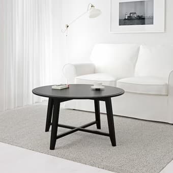 Modern IKEA KRAGSTA black coffee table 2