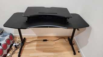 Desk with Sit/Stand Attachment 2