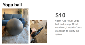 Yoga ball 1