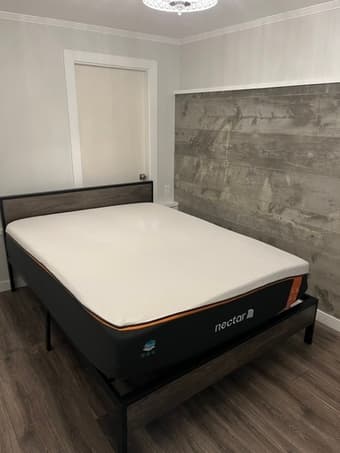 Bundled Queen Size PREMIUM mattress, bed frame and pillow set 1