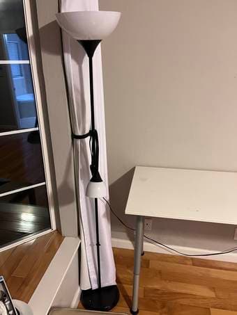 Standing lamp, Drawer night stand and Shoe storage bench for sale 2