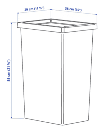 Ikea Bin 2 sizes FILUR 3