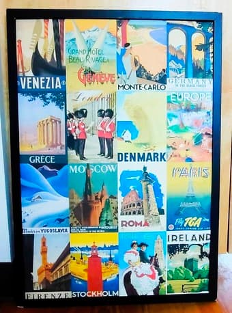 Vintage Style Poster Collage 1