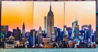New York triptych on the wall 1