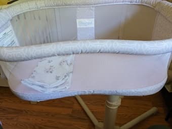 Halo swivel Bassinet and fisher bouncer 2