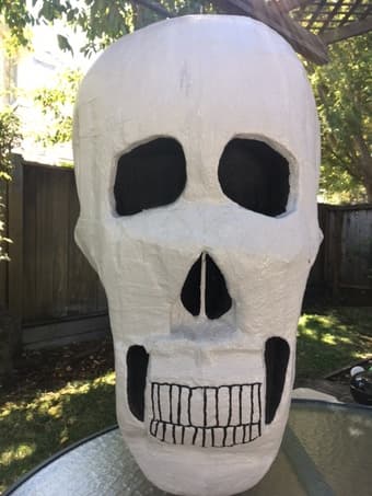 Halloween Skull decoration, artist-made 1