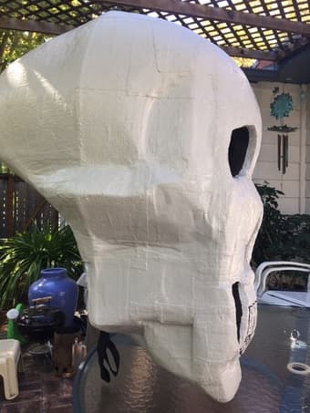 Halloween Skull decoration, artist-made 2