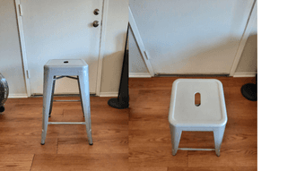Retro-inspired Metal Bar stool 1