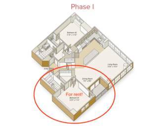 SF Mission Bay apartment room for rent 1