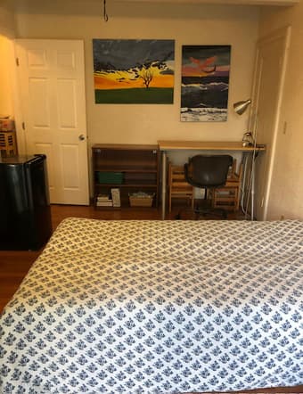 Two fully furnished rooms available immediately across Stanford 2