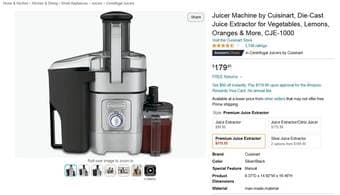 Brand new Cuisinart premium juice extractor/Juicer 2