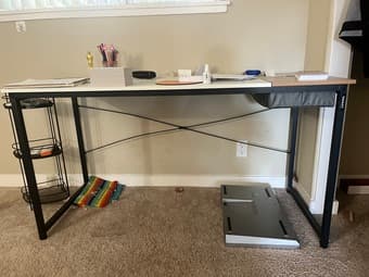 Office table: 53x23 inches 1