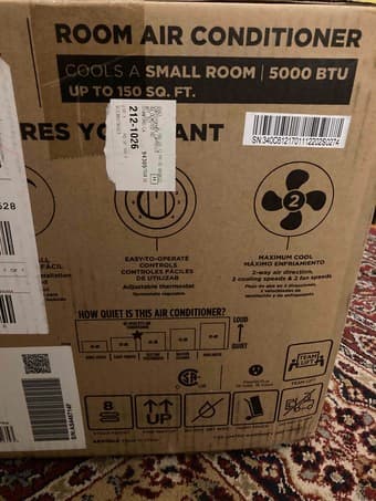 GE Air Conditioner, 5000 BTU (NEW: SEALED) 3