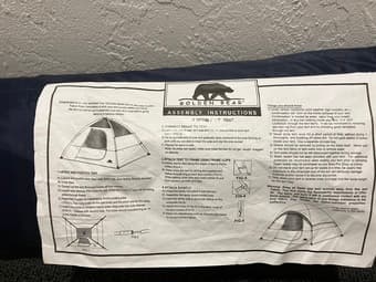 Golden Bear 7" x 7" tent ($35) 2