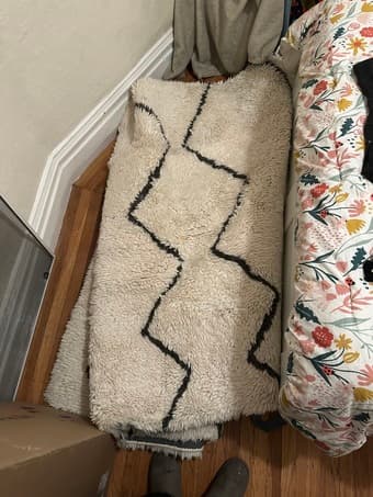 used 8x10 west elm 100% handmade wool rug - pickup in potrero hill 1