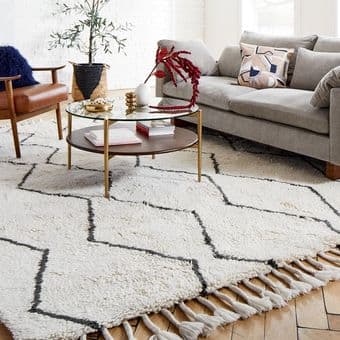 used 8x10 west elm 100% handmade wool rug - pickup in potrero hill 2