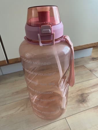 Urgent moving 1 gallon water bottle with motivational quote 1