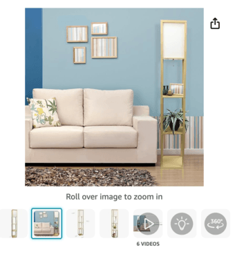Floor Lamp/Shelf 2