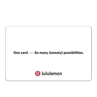 Lululemon gift card 1