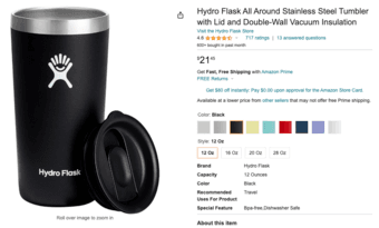 New Hydro Flask 16 oz all around tumbler Coffee Mug 1