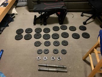 Weights and Bench for Sale 1