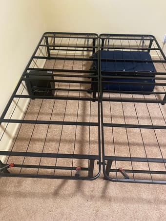 Queen bed Frame foldable and easy to carry 1