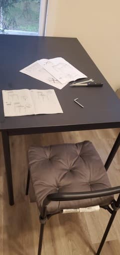 IKEA TABLE and 2 CHAIRS are available on 9th of JANUARY 2