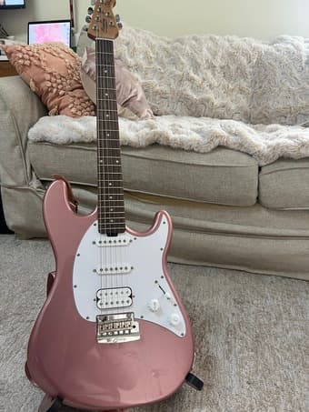 Musicman Sterling Cutlass Electric Guitar (Rose Gold Color) 1