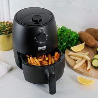 Bella Pro Series - 2-qt. Analog Air Fryer - Black Matte 1