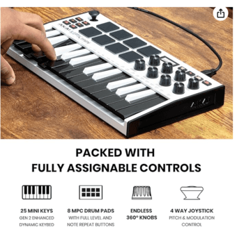 Akai Midi keyboard mini 2