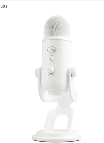 White Blue Yeti Microphone USB 1