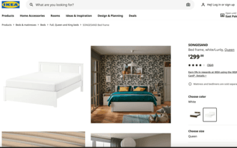 IKEA SONGESAND Queen bed for sale 1