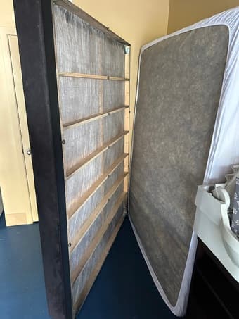 Queen mattress and box spring/frame 2