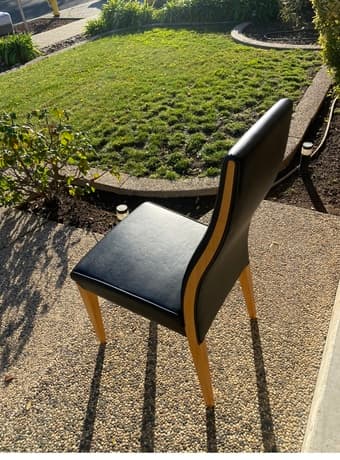 6 Matching Black Dining Chairs 2