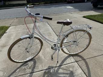 Public C1 step-through bike, cream, great condition 2