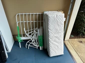 Ikea Minnen kids bed + baby gates 1