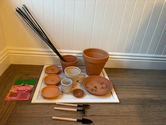 Plant Accessories - clay pots, bamboo stakes, fertilizer, tools, etc 1