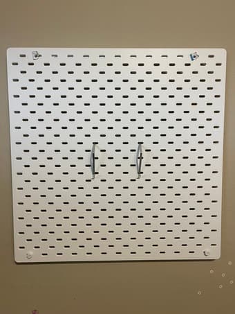 Ikea pegboard 1