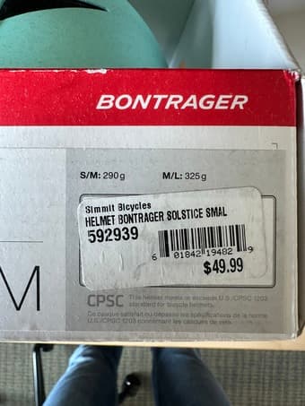 Bontrager Bike Helmet S/M - used for 7 days only 2