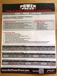 Power Press Push Up board, portable home work out gym 3