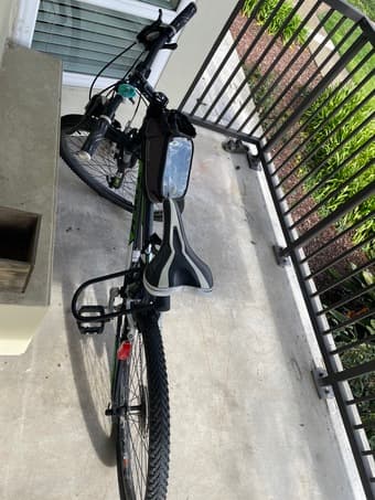 trek mountain bike + u-lock + cell phone mount + bike light = $300 1
