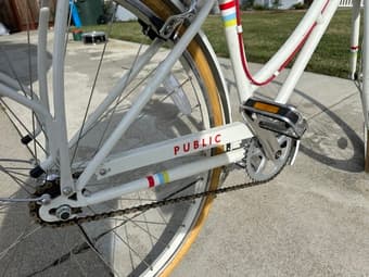 Public C1 step-through bike, cream, great condition 2