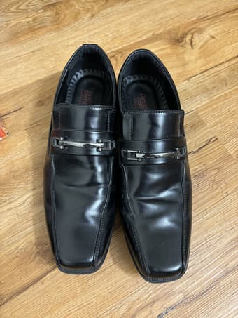 Men's 8.5 Dexter Comfort Memory Foam Black Loafer Slip-On Dress Shoes 1