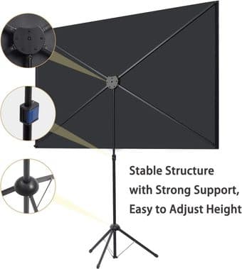 Outdoor Projector Screen 100 inch 2