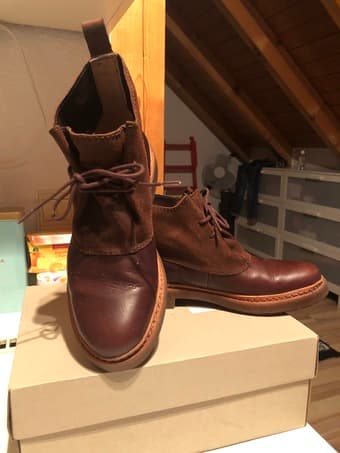 Clarks Genuine Leather Boots, brown, size 8/8.5: like new 3