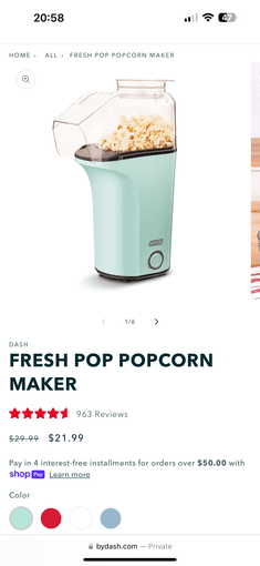 Popcorn maker 1