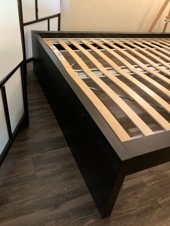 MALM Full Bed Frame + Free Nightstand 3
