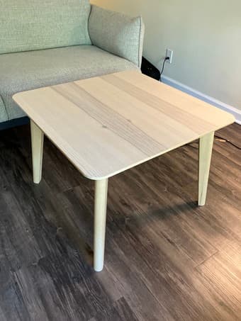 Like New ÄPPLARYD Sofa + Free LISABO Coffee Table 3