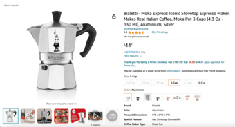 Bialetti Moka Express--Brand New 2